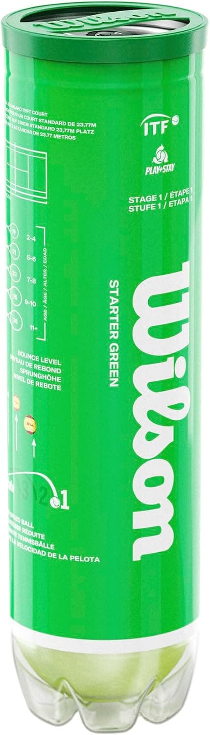 توپ تنیس اسفنجی کودک Wilson در رنگهای قرمز، نارنجی و سبز بسته 3 یا 4 عددی مدل Starter Foam توپ تنیس اسفنجی کودک Wilson در رنگهای قرمز، نارنجی و سبز بسته 3 یا 4 عددی مدل Starter Foam
