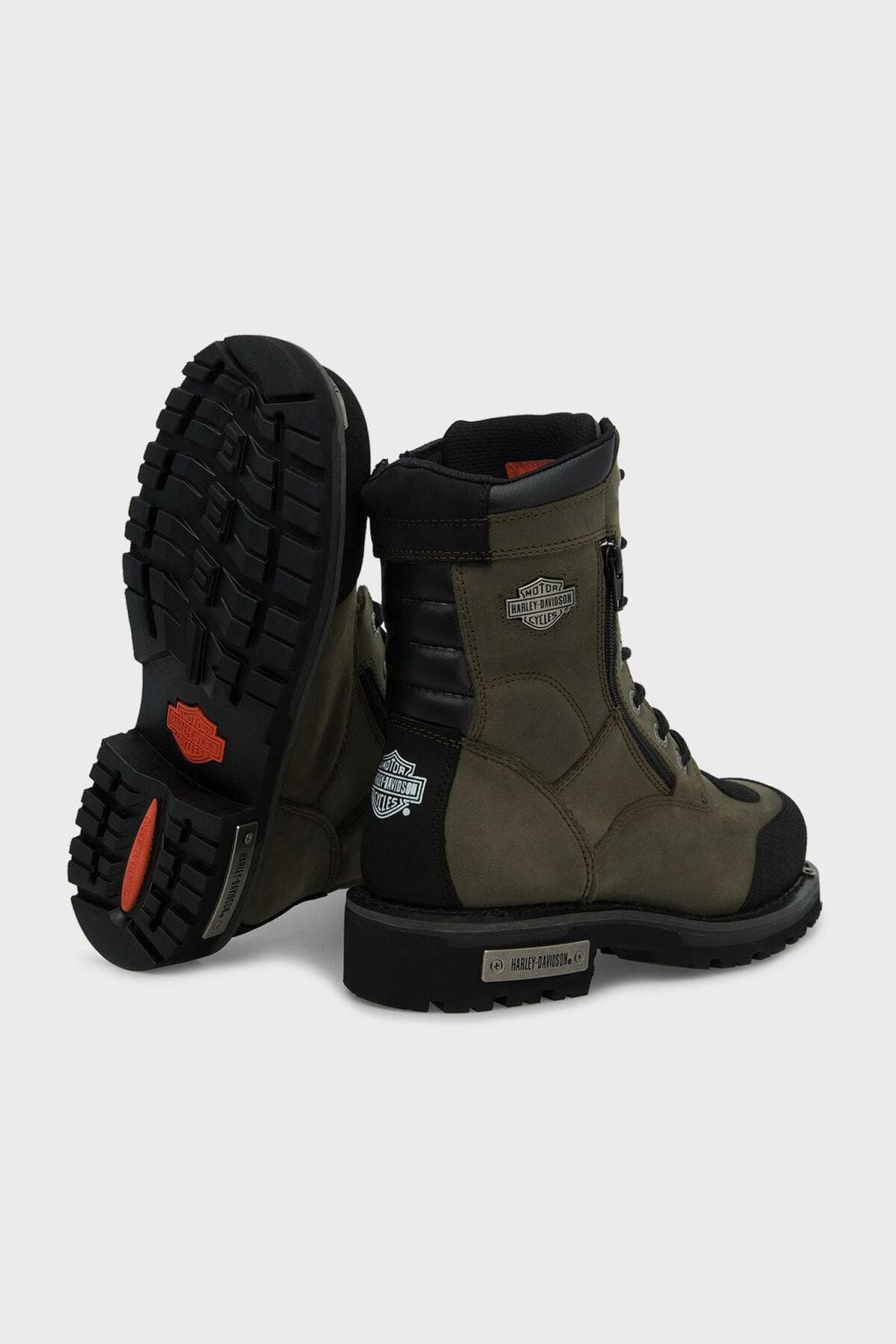بوت مردانه Harley Davidson چرمی خاکی مدل Riddick 025m100552 بوت مردانه Harley Davidson چرمی خاکی مدل Riddick 025m100552