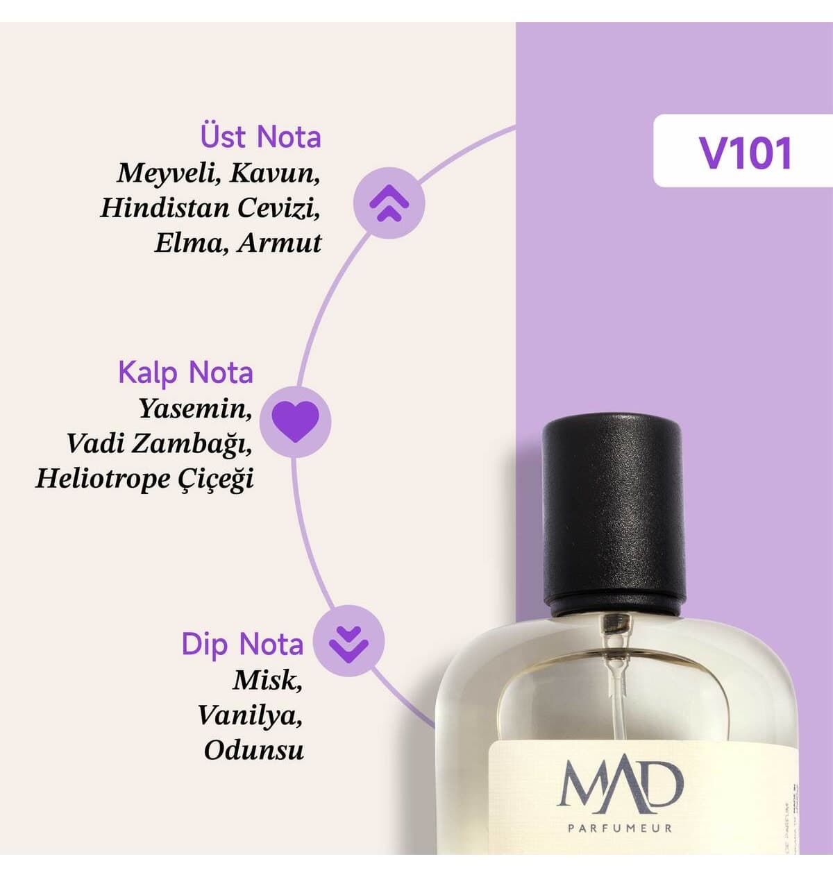 عطر زنانه Mad Parfüm Selective مدل V101 50 ml عطر زنانه Mad Parfüm Selective مدل V101 50 ml