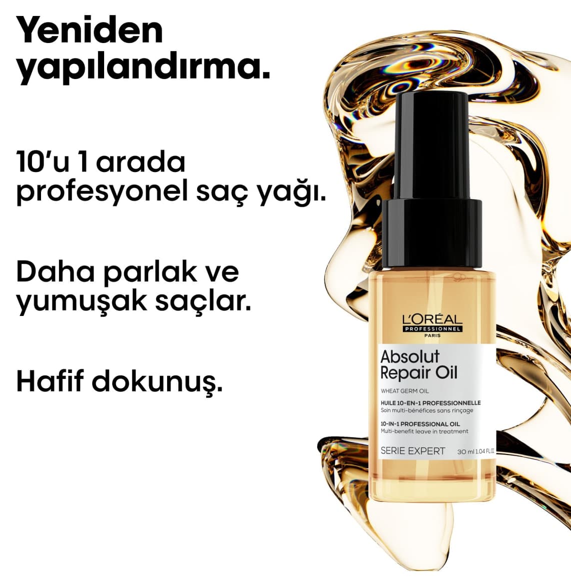روغن مو بدون شستشوی L'oreal Professionnel Absolut Repair ۱۰ در ۱ موی نرمال-حساسشده 30ml روغن مو بدون شستشوی L'oreal Professionnel Absolut Repair ۱۰ در ۱ موی نرمال-حساسشده 30ml
