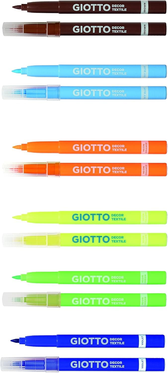 رنگ پارچه Giotto Decor بسته آویزدار 6 عددی رنگ پارچه Giotto Decor بسته آویزدار 6 عددی