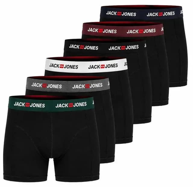 باکسر مردانه Jack & Jones بزرگ سایز بسته 6 عددی مدل 12295776 باکسر مردانه Jack & Jones بزرگ سایز بسته 6 عددی مدل 12295776