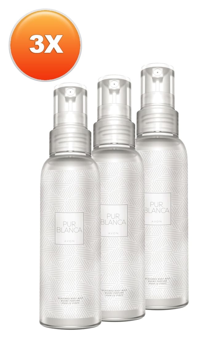 اسپری بدن زنانه Avon ست سهتایی 100ml Pur Blanca اسپری بدن زنانه Avon ست سهتایی 100ml Pur Blanca