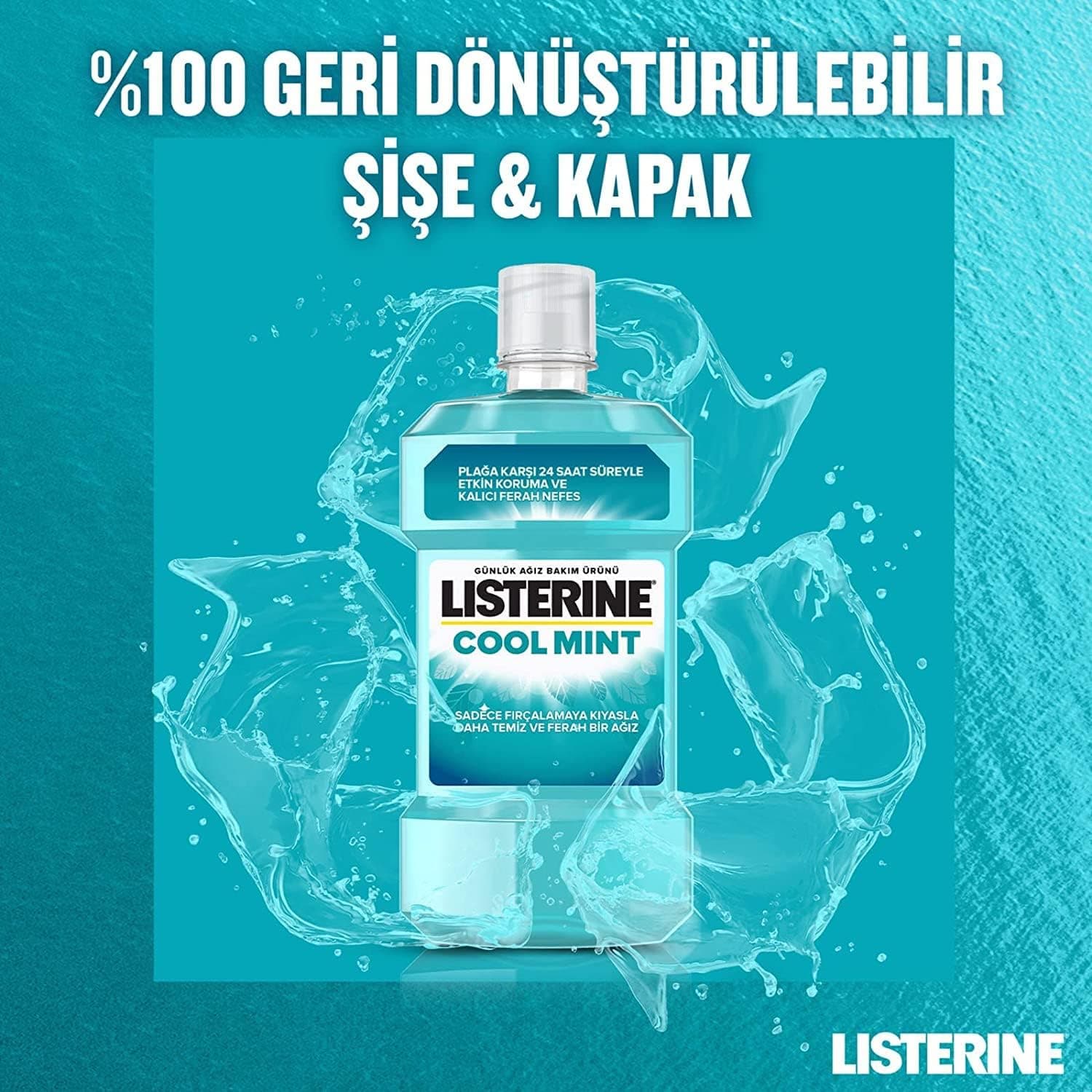 دهانشویه Listerine Cool Mint 500 ml + 250 ml دهانشویه Listerine Cool Mint 500 ml + 250 ml