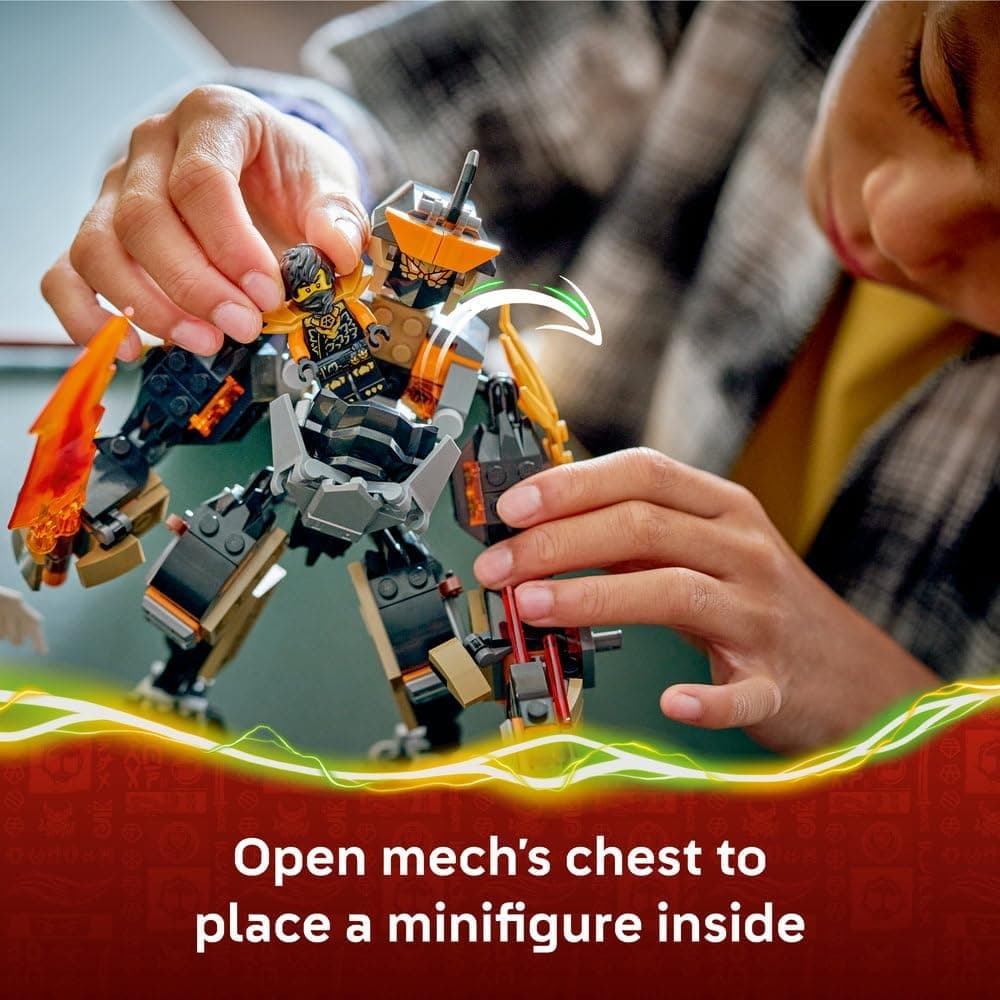لگو NINJAGO Cole's Mission Mech & Dragon Zane مدل 71854 لگو NINJAGO Cole's Mission Mech & Dragon Zane مدل 71854