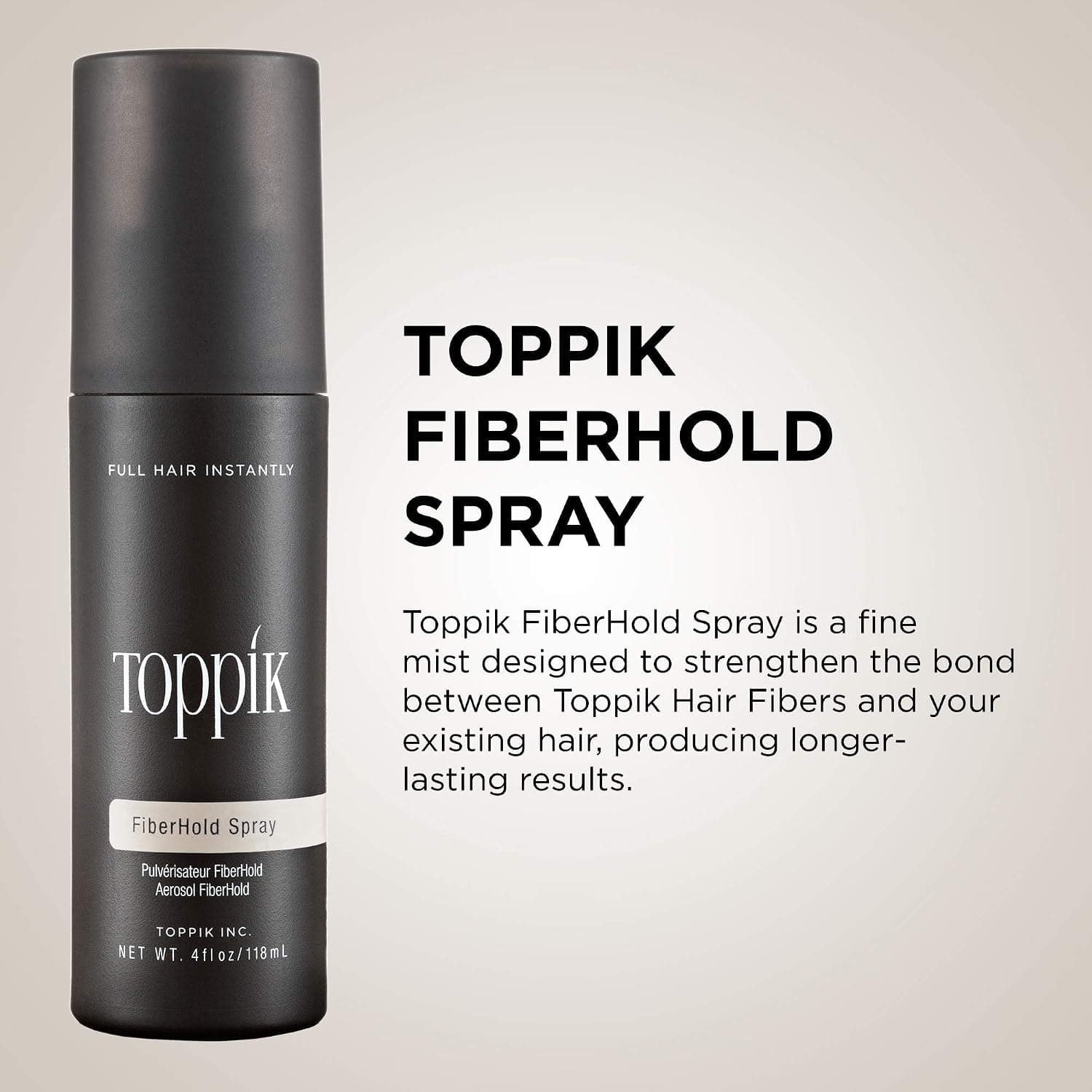 اسپری مردانه و زنانه Toppik تثبیتکننده الیاف پرکننده مو مدل FiberHold 118ml اسپری مردانه و زنانه Toppik تثبیتکننده الیاف پرکننده مو مدل FiberHold 118ml