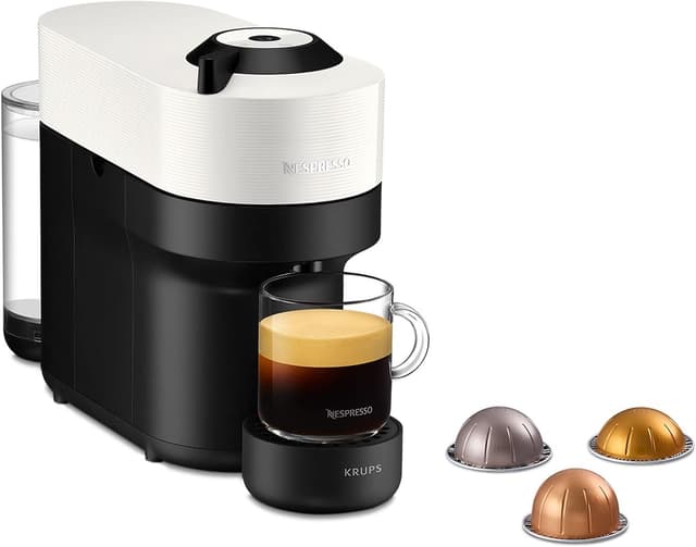 دستگاه قهوه ساز Nespresso Vertuo Pop Krups 560ml سفید نارگیلی مدل XN920140 دستگاه قهوه ساز Nespresso Vertuo Pop Krups 560ml سفید نارگیلی مدل XN920140