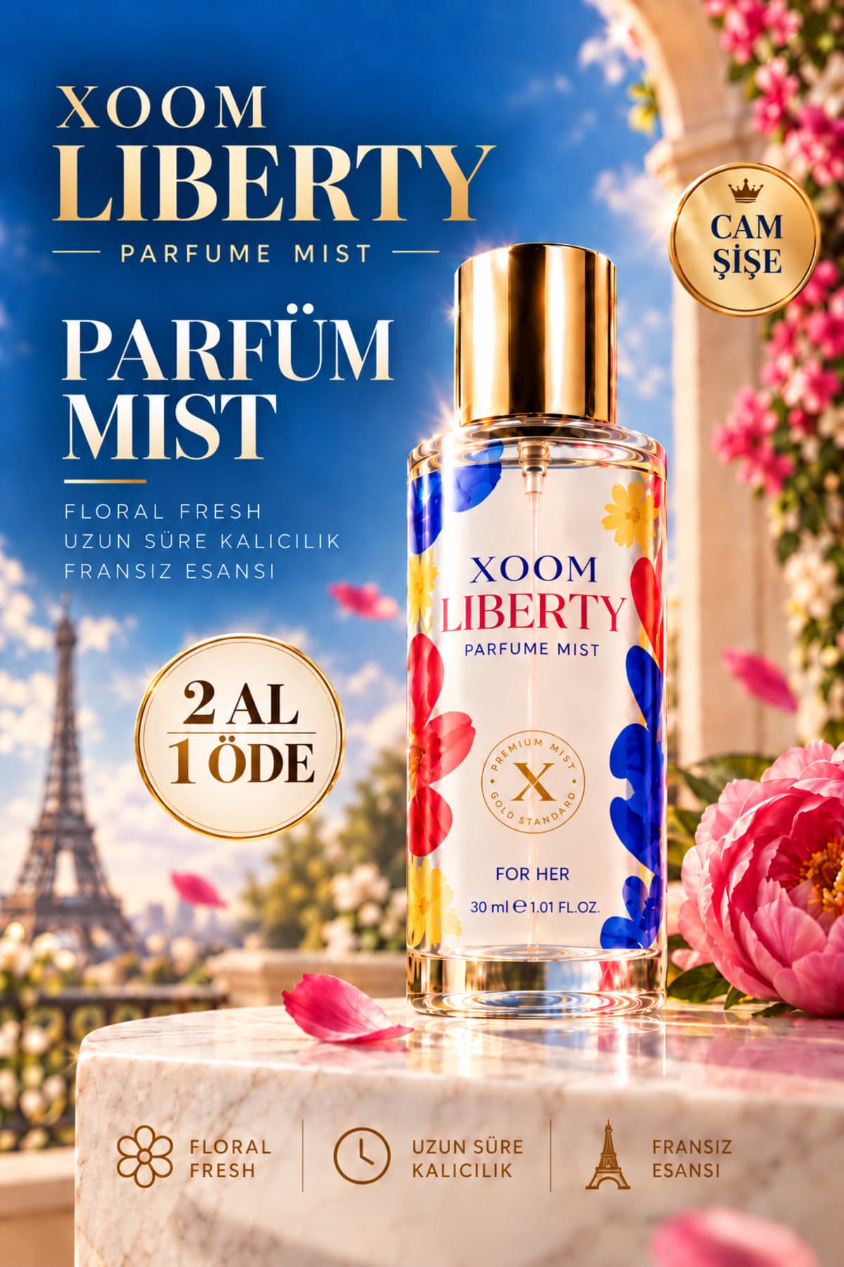 میست عطر Xoom Liberty حجم 30 ML تازگی تمام روز میست عطر Xoom Liberty حجم 30 ML تازگی تمام روز