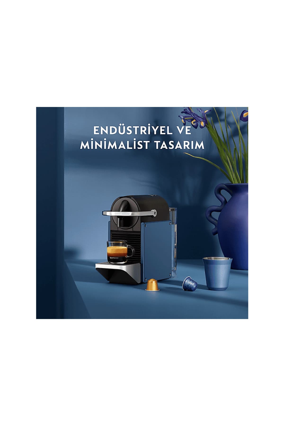 دستگاه قهوهساز کپسولی Nespresso آبی مدل D62 Pixie دستگاه قهوهساز کپسولی Nespresso آبی مدل D62 Pixie
