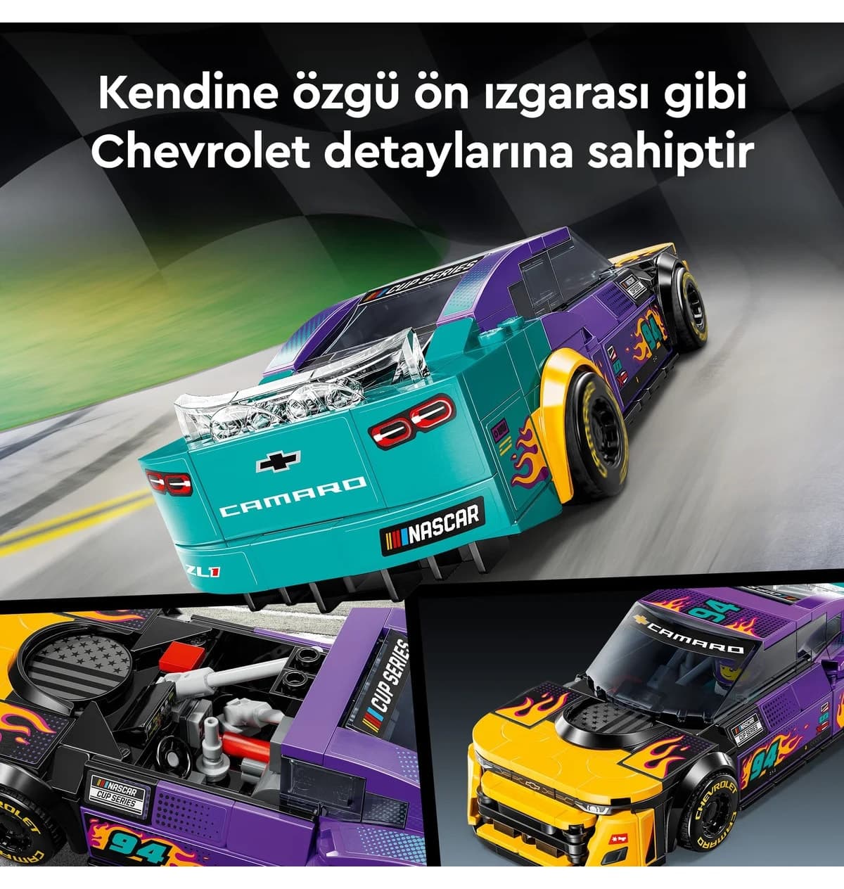 لگو Speed Champions NASCAR Chevrolet Camaro ZL1 ماشین مدل 76935 لگو Speed Champions NASCAR Chevrolet Camaro ZL1 ماشین مدل 76935