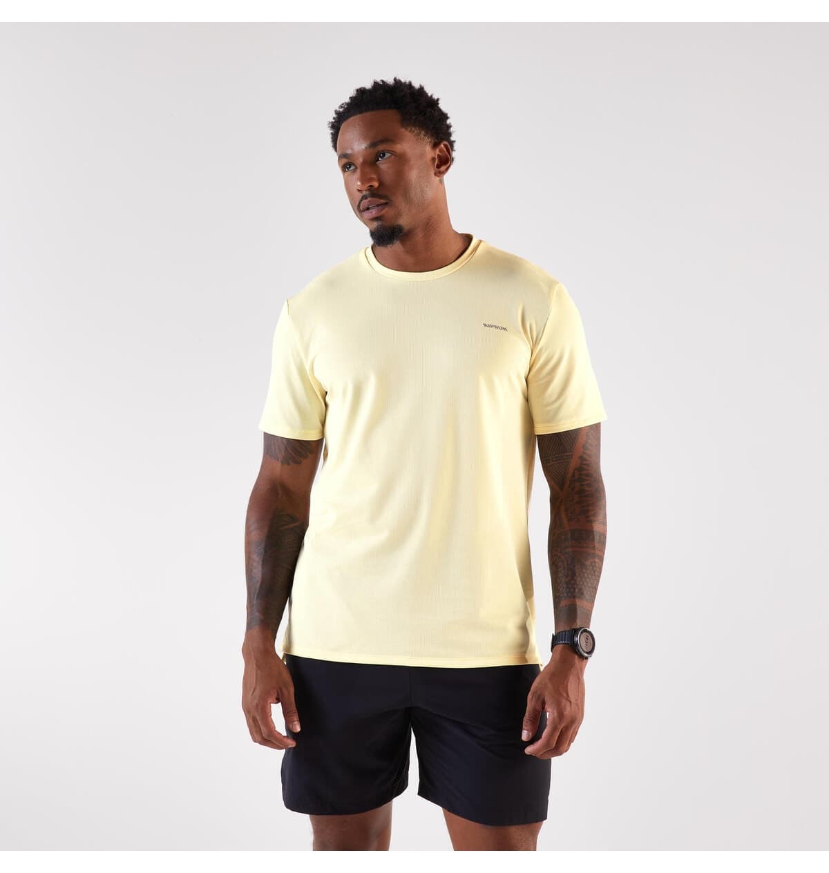 تیشرت مردانه دویدن Decathlon زرد مدل Kiprun Run 500 تیشرت مردانه دویدن Decathlon زرد مدل Kiprun Run 500