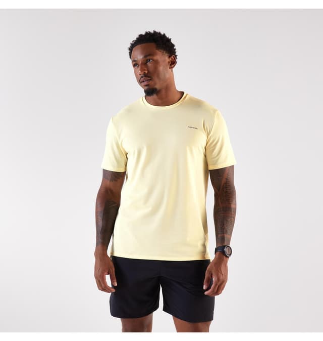 تیشرت مردانه دویدن Decathlon زرد مدل Kiprun Run 500 تیشرت مردانه دویدن Decathlon زرد مدل Kiprun Run 500