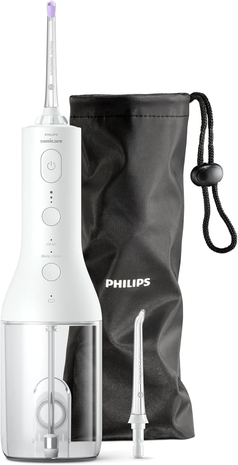 دستگاه شستشوی دهان بیسیم Philips Sonicare Power Flosser 3000 سفید مدل HX3826/31 دستگاه شستشوی دهان بیسیم Philips Sonicare Power Flosser 3000 سفید مدل HX3826/31