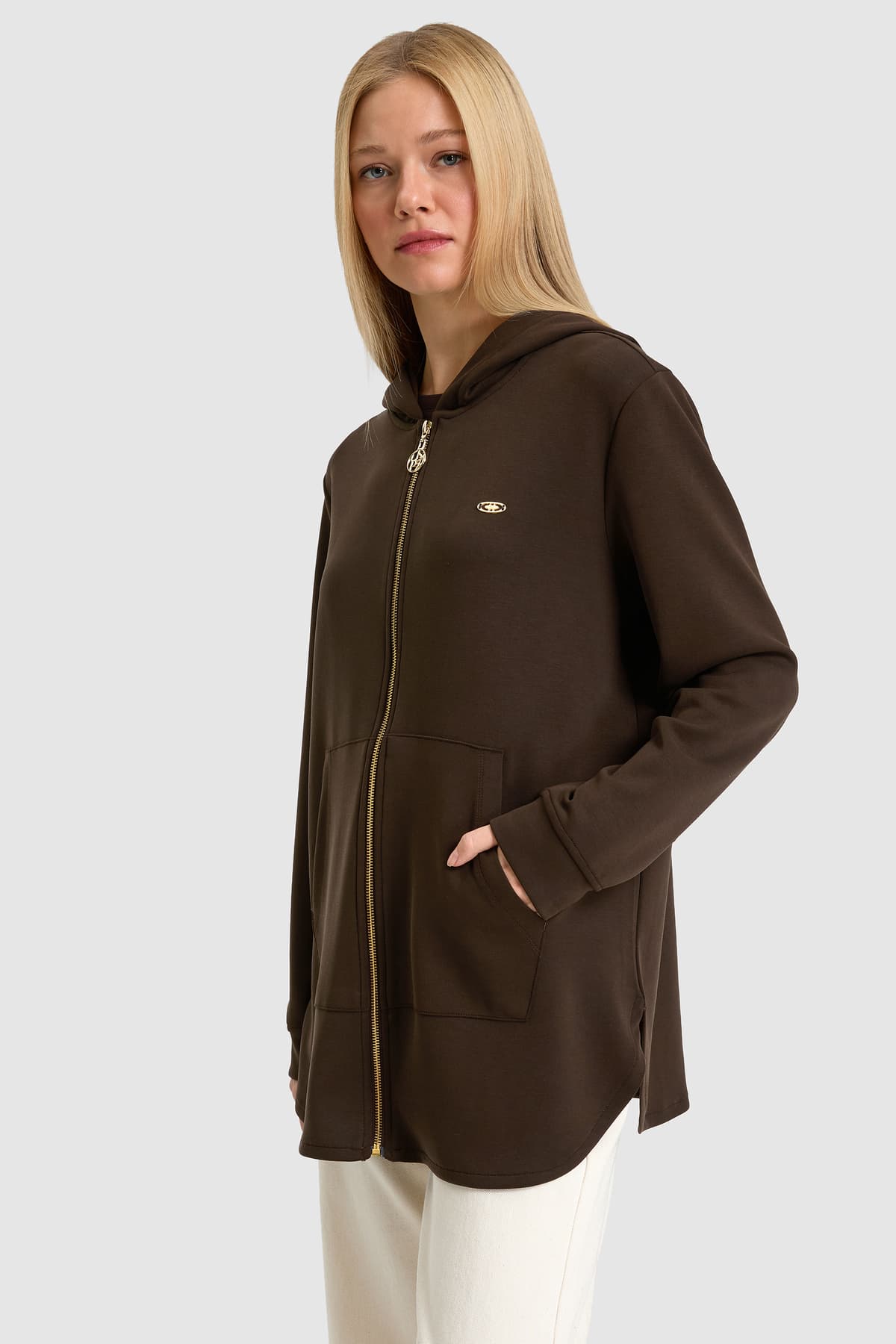 سوئیشرت زنانه U.S. Polo Assn. قهوهای تیره مدل 50326767-VR084 سوئیشرت زنانه U.S. Polo Assn. قهوهای تیره مدل 50326767-VR084