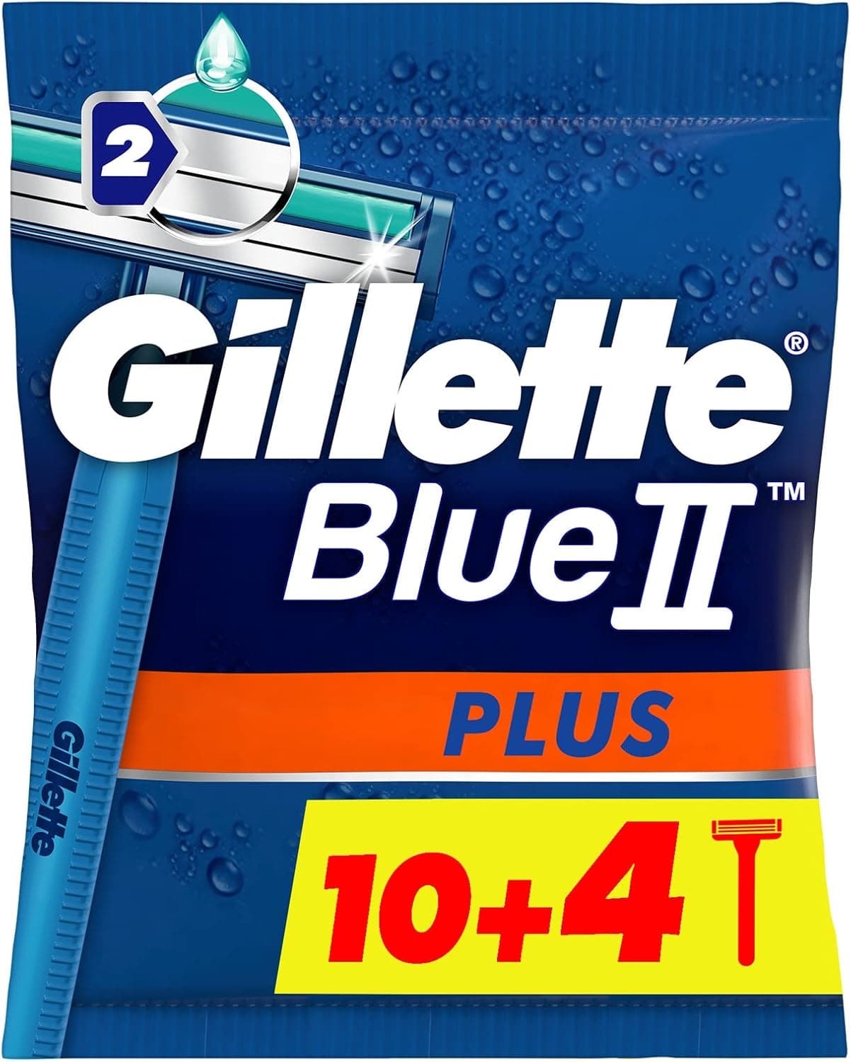 ریشتراش یکبار مصرف مردانه Gillette مدل Blue II Plus 14 عددی ریشتراش یکبار مصرف مردانه Gillette مدل Blue II Plus 14 عددی