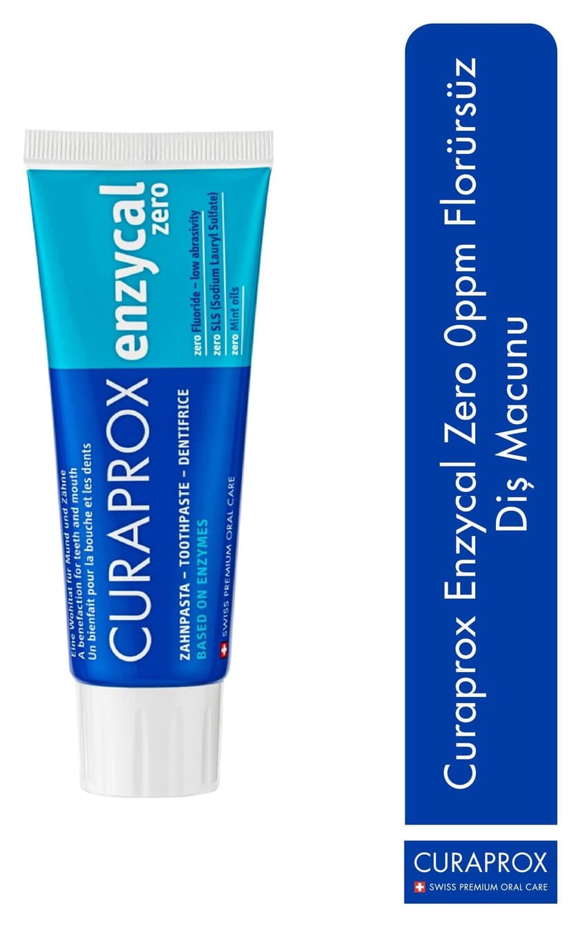 خمیر دندان Curaprox Enzycal Zero بدون فلوراید 75ml خمیر دندان Curaprox Enzycal Zero بدون فلوراید 75ml