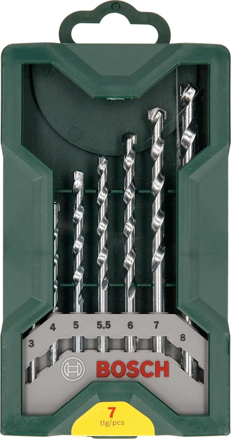 مجموعه مته دیوارکوب Bosch Mini-X-Line نوک کاربید 7 عددی Ø 3-8 mm مدل 2607019581 مجموعه مته دیوارکوب Bosch Mini-X-Line نوک کاربید 7 عددی Ø 3-8 mm مدل 2607019581