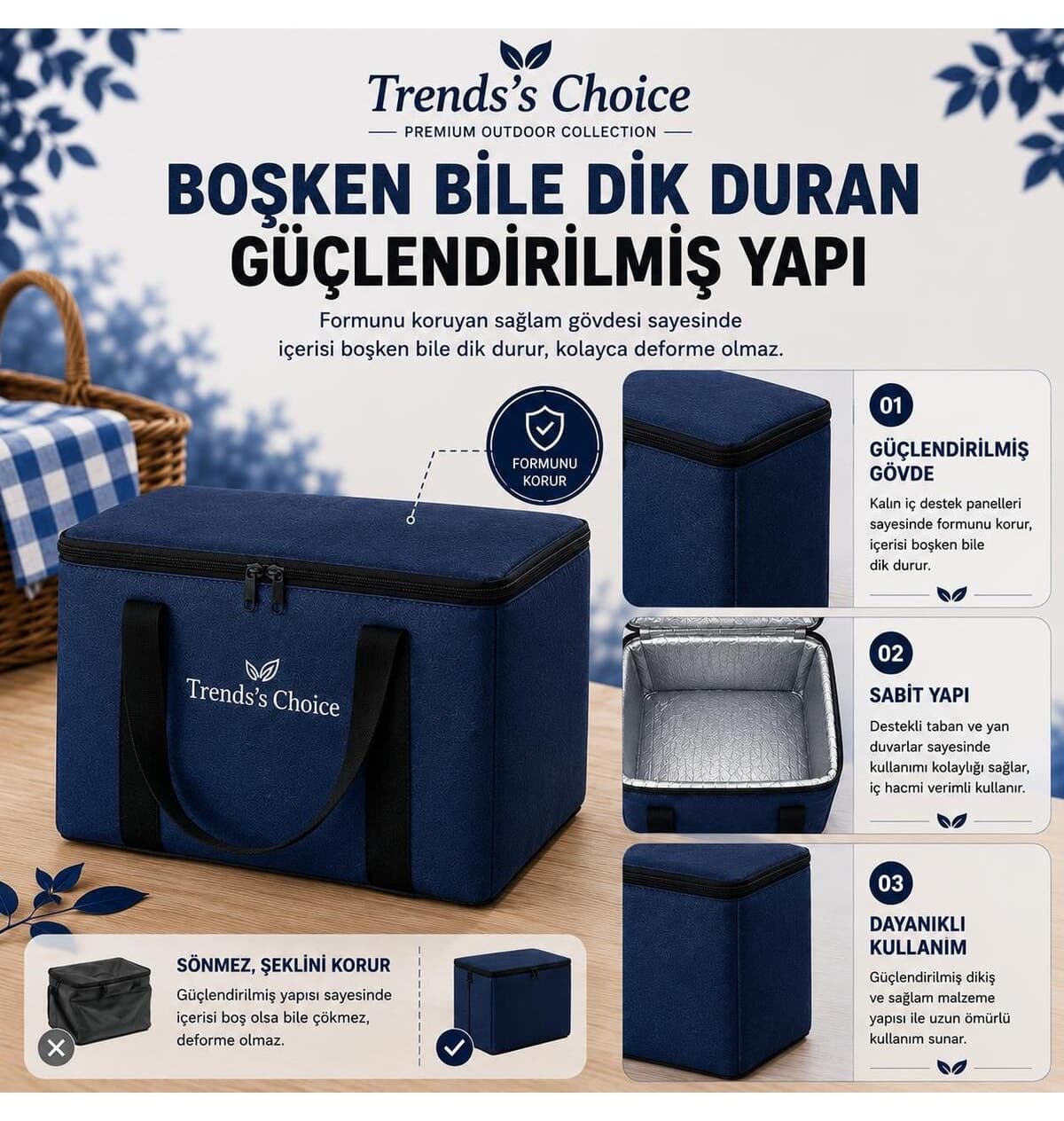 کیف یخدان حرارتی تاشو trends's choice با ظرفیت 40 Litre مناسب پیکنیک، کمپ، ساحل و سفر کیف یخدان حرارتی تاشو trends's choice با ظرفیت 40 Litre مناسب پیکنیک، کمپ، ساحل و سفر