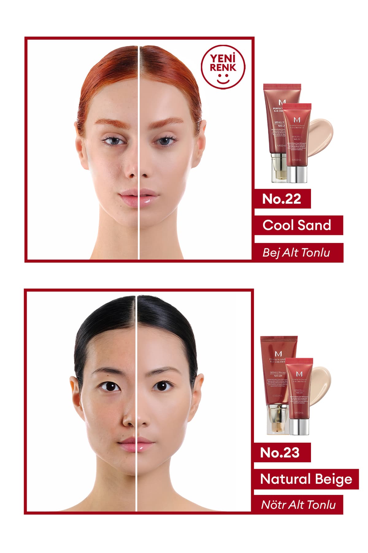 کرم BB چندمنظوره Missha با پوشانندگی بالا M Perfect Cover SPF42/PA+++ No.21 (50ml) کرم BB چندمنظوره Missha با پوشانندگی بالا M Perfect Cover SPF42/PA+++ No.21 (50ml)