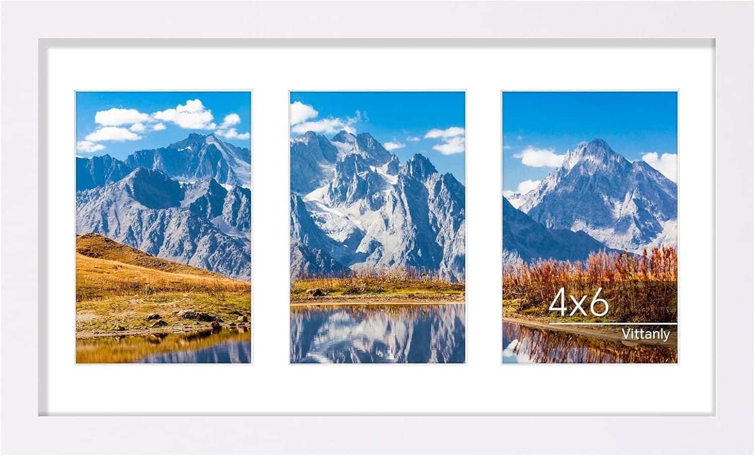 قاب عکس کلاژ Vittanly سایز 8x10 دیواری و رومیزی طبیعی روشن قاب عکس کلاژ Vittanly سایز 8x10 دیواری و رومیزی طبیعی روشن