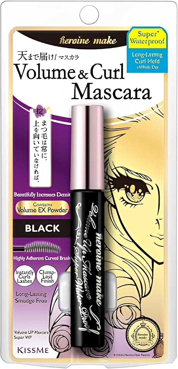 ریمل Heroine Make حجمدهنده ضدآب مدل KISS ME Volume Up # 01 Jet Black 6g ریمل Heroine Make حجمدهنده ضدآب مدل KISS ME Volume Up # 01 Jet Black 6g