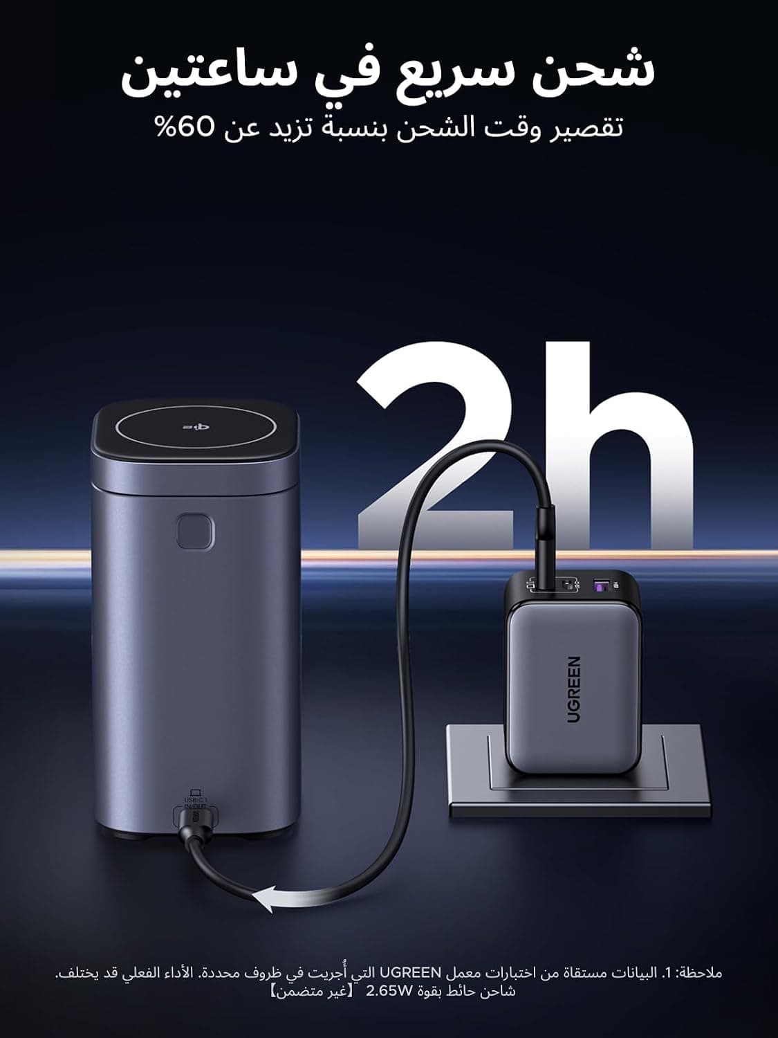 پاوربانک لپتاپ UGREEN Nexode 20000mAh با توان 145W و شارژ بیسیم Qi2 15W پاوربانک لپتاپ UGREEN Nexode 20000mAh با توان 145W و شارژ بیسیم Qi2 15W