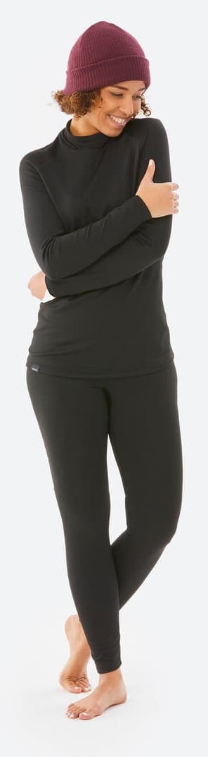 زیرپوش حرارتی زنانه اسکی Decathlon Wedze مشکی مدل BL 500 زیرپوش حرارتی زنانه اسکی Decathlon Wedze مشکی مدل BL 500