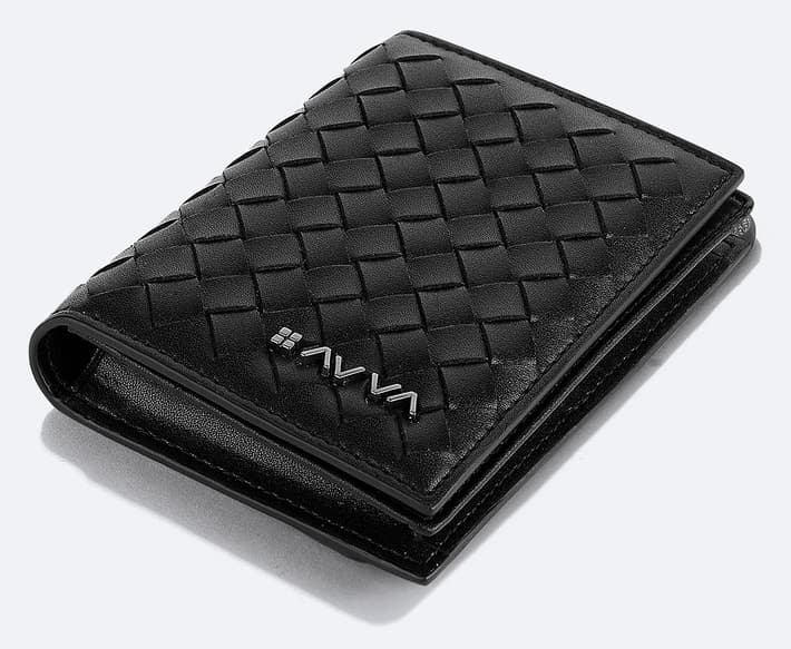 کیف پول مردانه Avva مشکی دارای جعبه هدیه بافتدار مدل B009571 کیف پول مردانه Avva مشکی دارای جعبه هدیه بافتدار مدل B009571