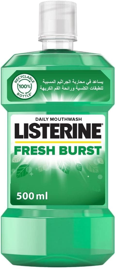 دهانشویه آنتیباکتریال روزانه Listerine Fresh Burst برای سلامت لثه 250ml دهانشویه آنتیباکتریال روزانه Listerine Fresh Burst برای سلامت لثه 250ml