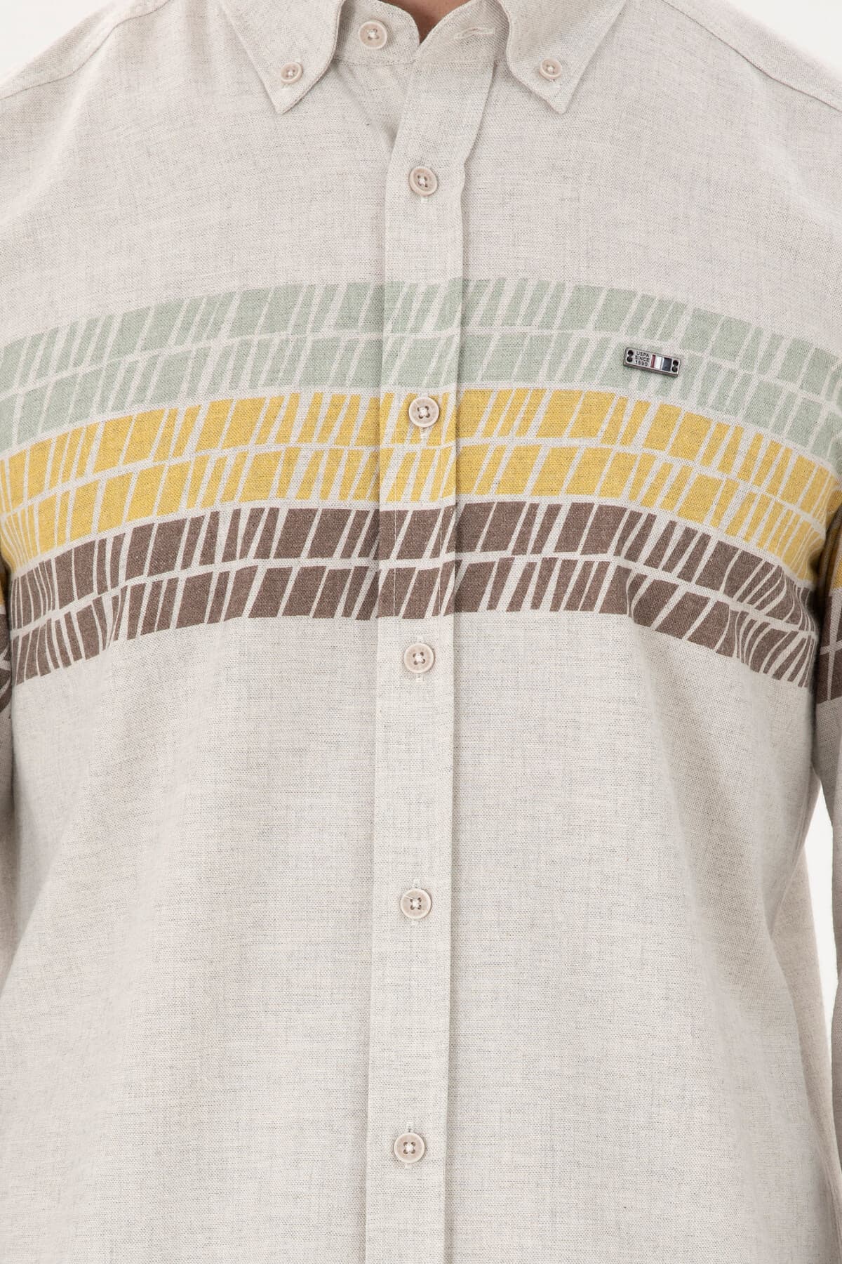 پیراهن آستینبلند مردانه U.S. Polo Assn. کرم روشن مدل 50296600-VR019 پیراهن آستینبلند مردانه U.S. Polo Assn. کرم روشن مدل 50296600-VR019
