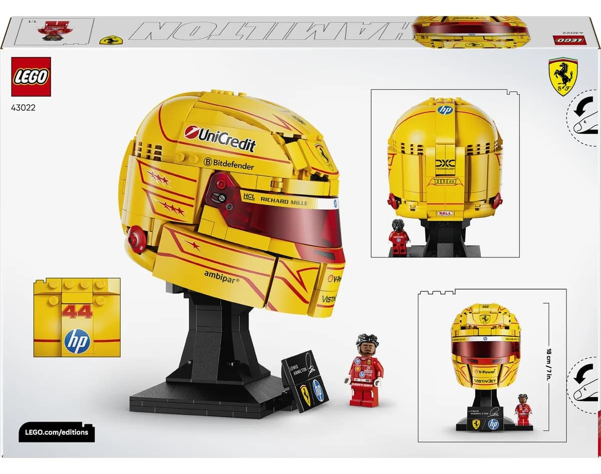 لگو Editions Scuderia Ferrari HP Lewis Hamilton کلاه ایمنی 14+ سال مدل 43022 (884P) لگو Editions Scuderia Ferrari HP Lewis Hamilton کلاه ایمنی 14+ سال مدل 43022 (884P)