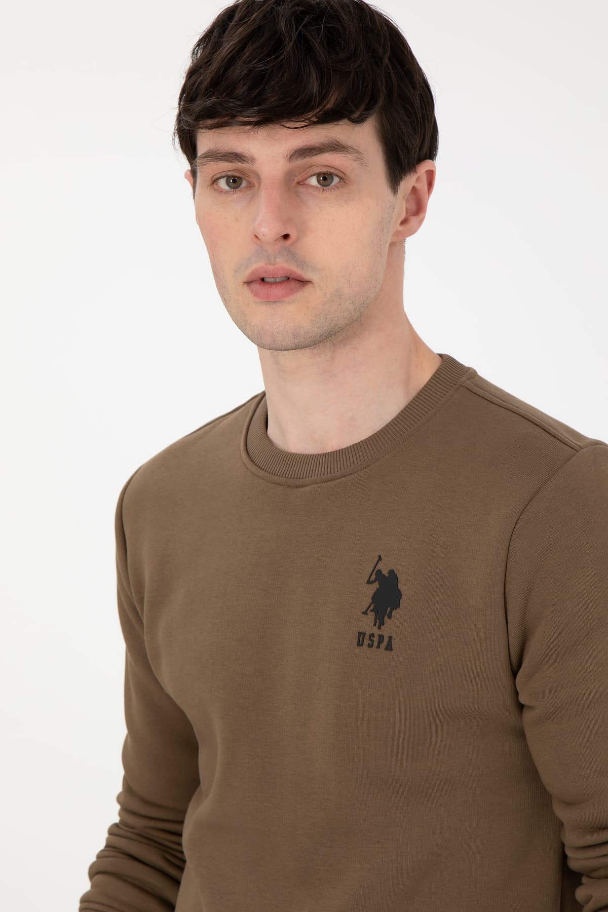 سویشرت مردانه U.S. Polo Assn. یقه گرد فیت معمولی خاکی مدل 50292596-VR027 سویشرت مردانه U.S. Polo Assn. یقه گرد فیت معمولی خاکی مدل 50292596-VR027