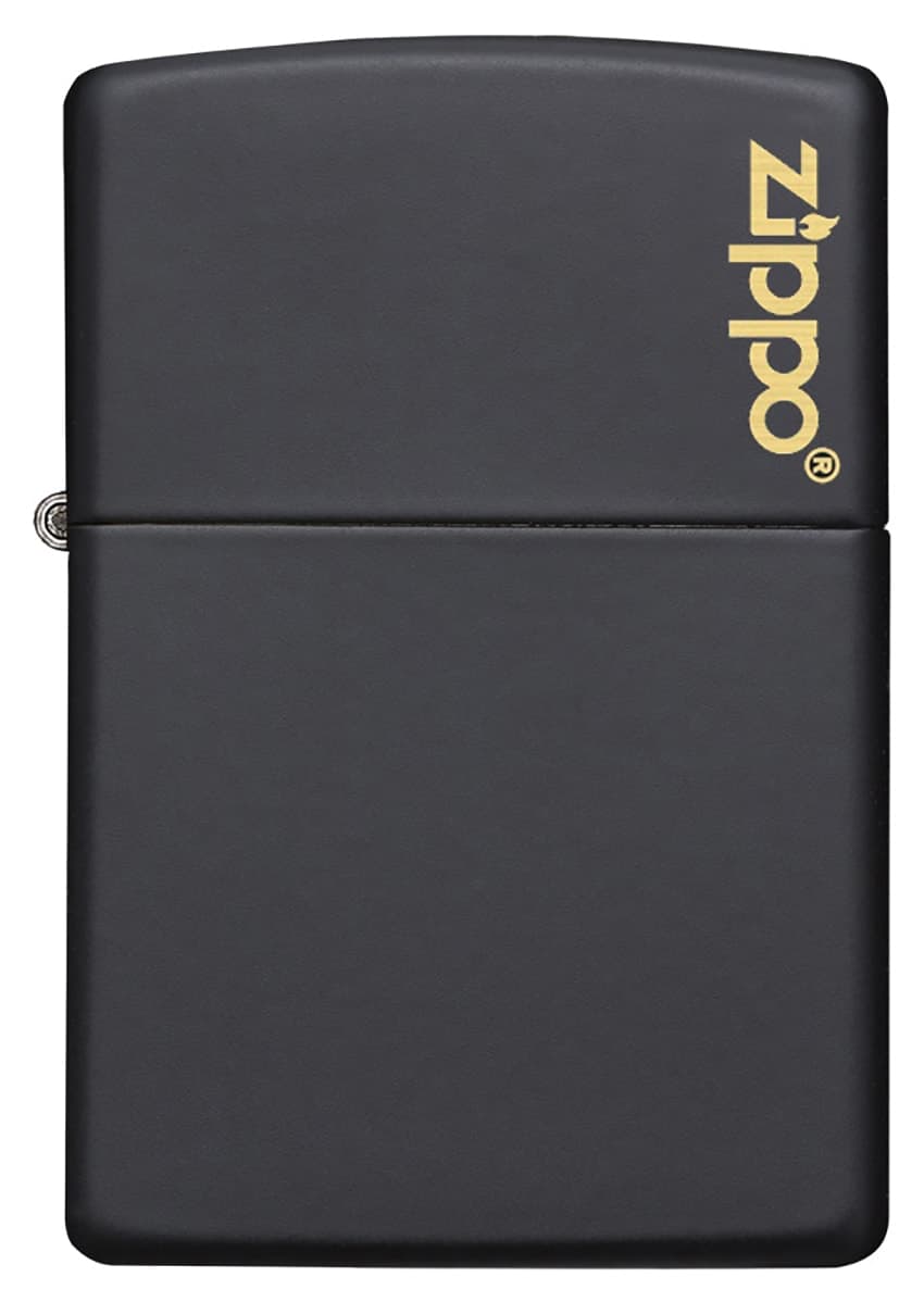 فندک Zippo مشکی مات با لوگو مدل 218-067278 فندک Zippo مشکی مات با لوگو مدل 218-067278
