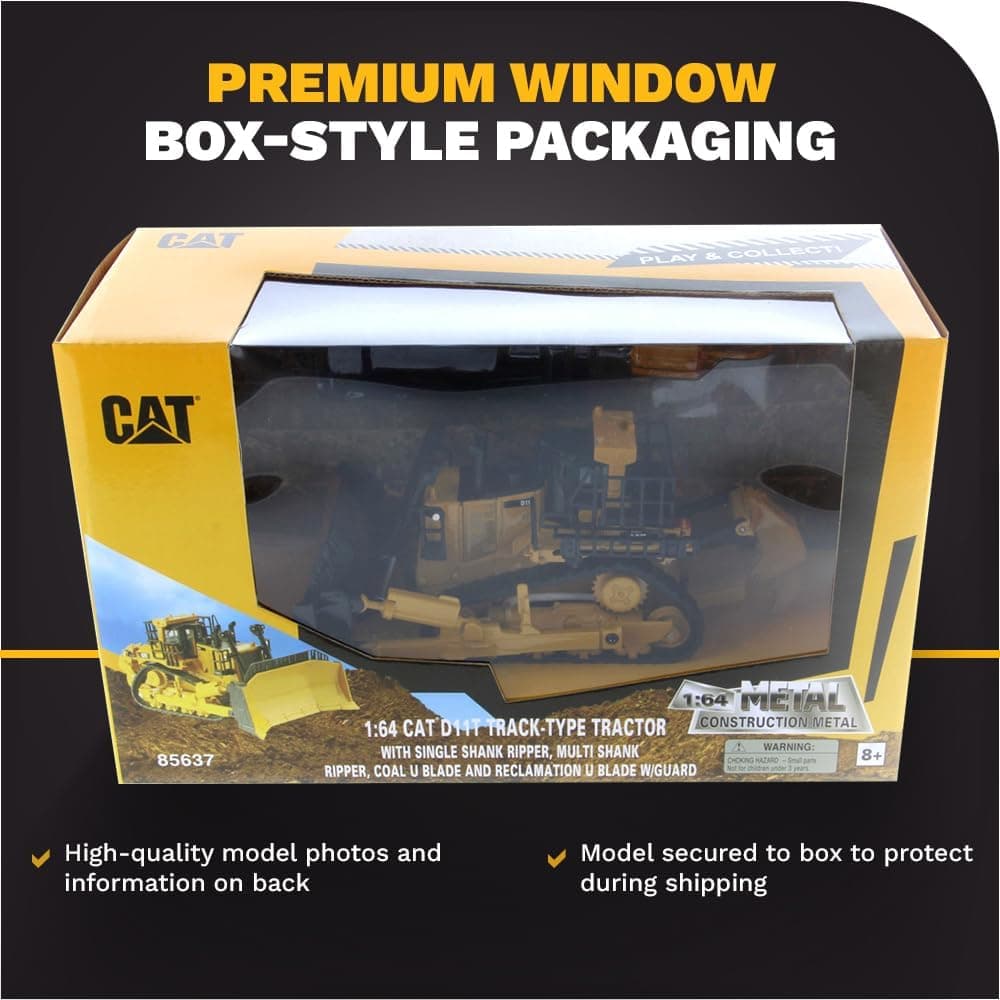 ماکت بولدوزر CAT D11 مقیاس 1/64 Diecast Masters با دو نوع تیغه ماکت بولدوزر CAT D11 مقیاس 1/64 Diecast Masters با دو نوع تیغه
