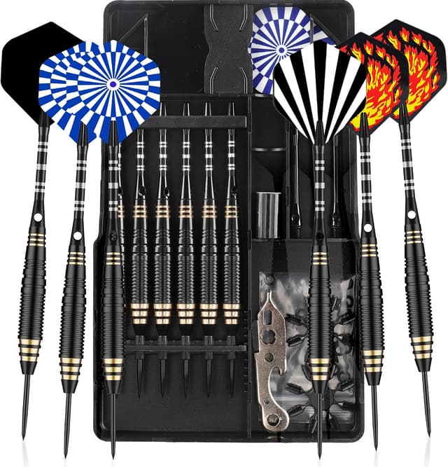 ست دارت نوکفولادی CareGames 24g شامل 6pcs دارت و کیف ست دارت نوکفولادی CareGames 24g شامل 6pcs دارت و کیف