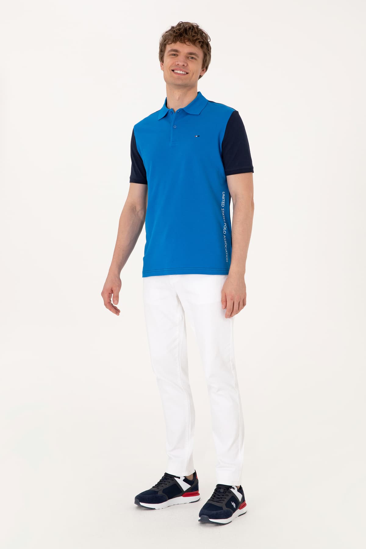 تیشرت مردانه U.S. Polo Assn. فیت معمولی سرمهای یقه پولو مدل 50306790-VR033 تیشرت مردانه U.S. Polo Assn. فیت معمولی سرمهای یقه پولو مدل 50306790-VR033