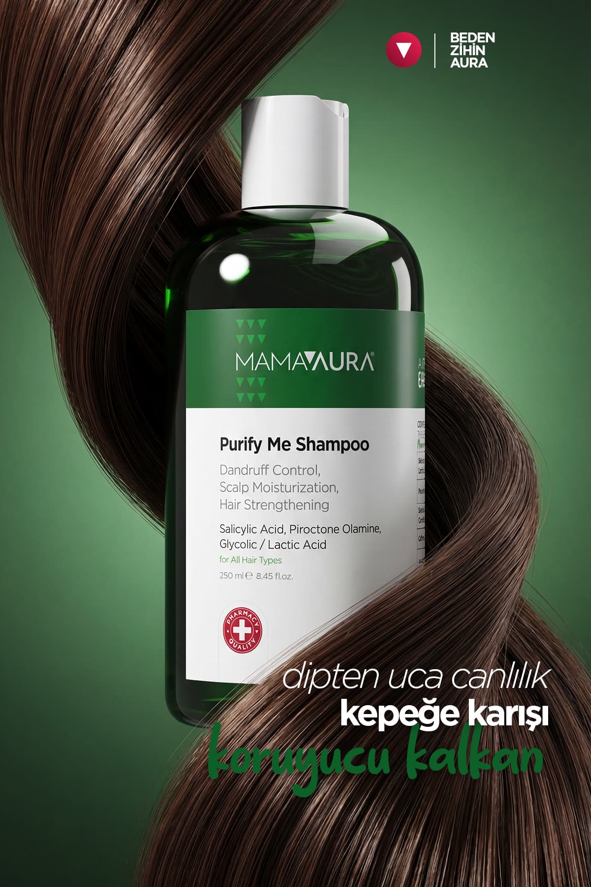 شامپو زنانه MAMAAURA ضد شوره و خارش مدل Purify Me 250ml شامپو زنانه MAMAAURA ضد شوره و خارش مدل Purify Me 250ml