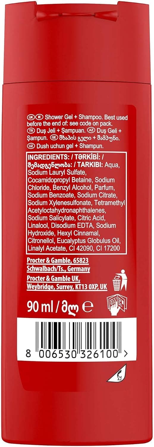 ژل دوش و شامپو مردانه Old Spice 3 in 1 مدل Captain 90 ml ژل دوش و شامپو مردانه Old Spice 3 in 1 مدل Captain 90 ml