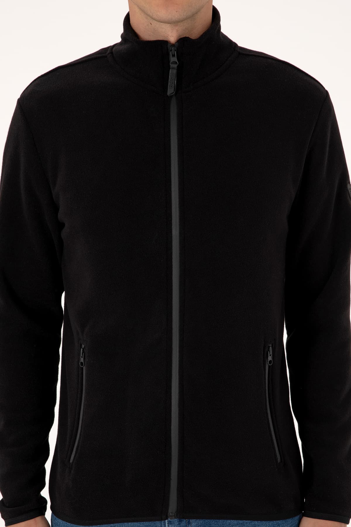 کاردیگان بافت مردانه U.S. Polo Assn. فیت معمولی فلیس مشکی مدل 50313779-VR046 کاردیگان بافت مردانه U.S. Polo Assn. فیت معمولی فلیس مشکی مدل 50313779-VR046