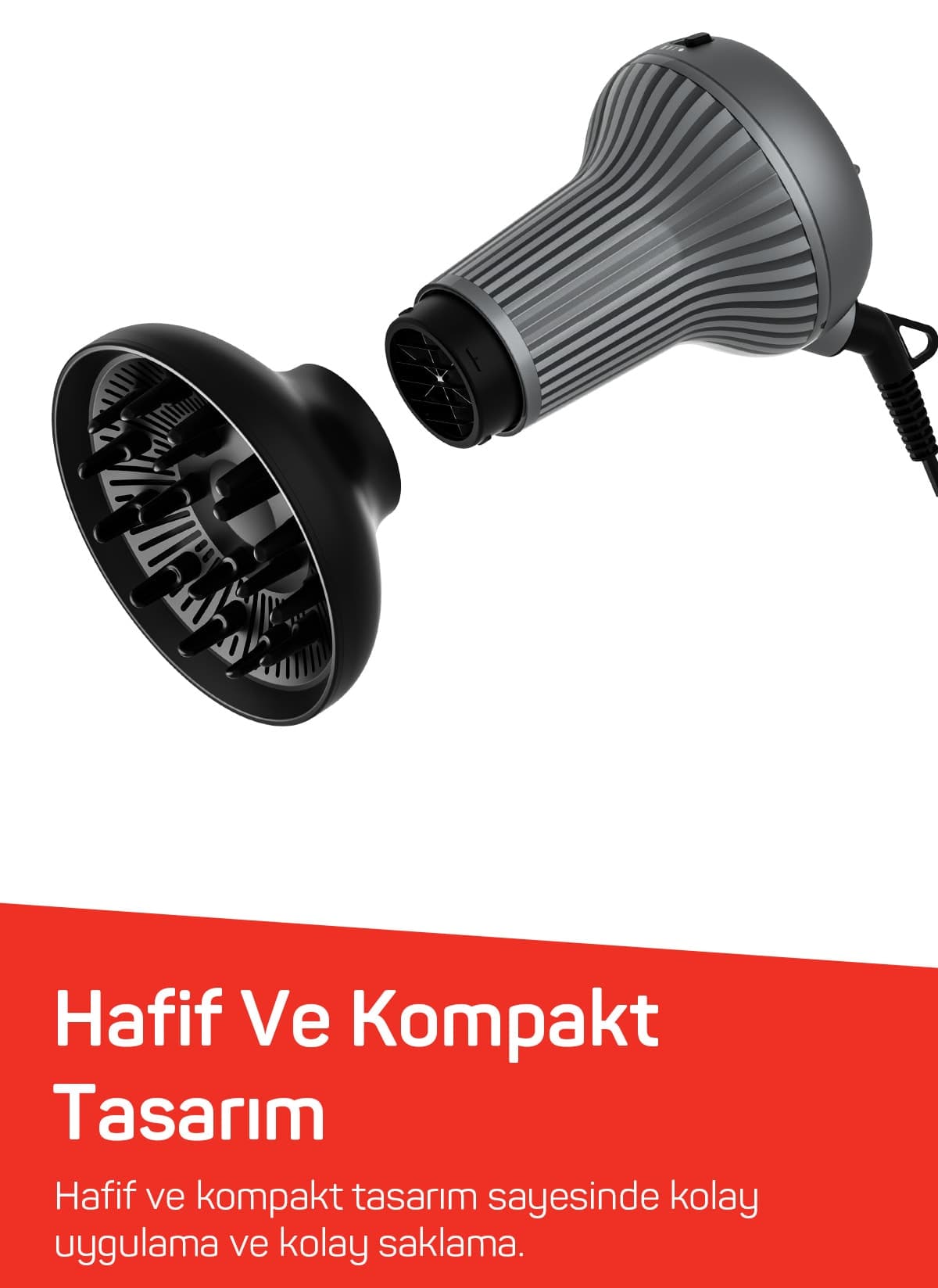 سشوار Arzum مدل AR5124 Trendcare Curly 800W با دیفیوزر و تقویتکننده فر سشوار Arzum مدل AR5124 Trendcare Curly 800W با دیفیوزر و تقویتکننده فر
