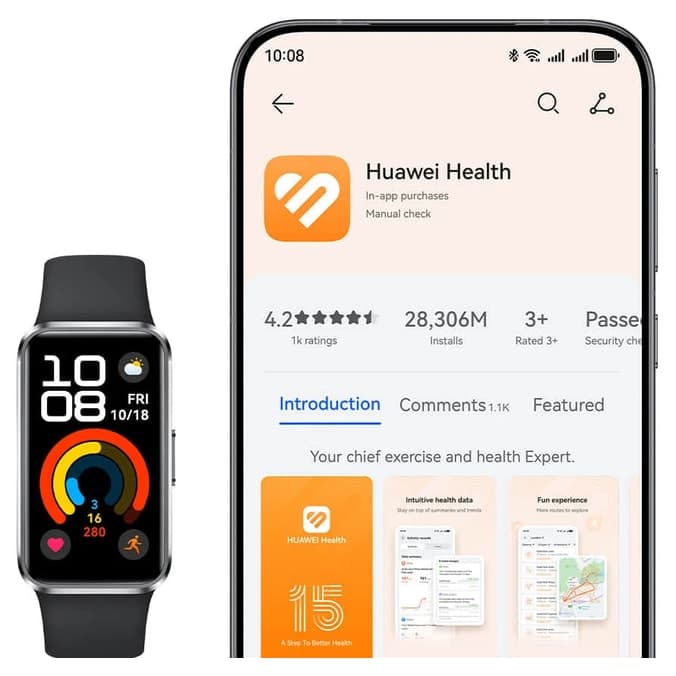 دستبند هوشمند مشکی Huawei مدل Band 10 با گارانتی ترکیه دستبند هوشمند مشکی Huawei مدل Band 10 با گارانتی ترکیه