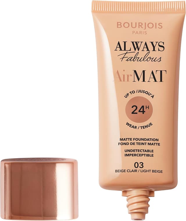 کرمپودر مایع Bourjois مدل 003 Light Beige با پوشش کامل و ماندگاری ۲۴ ساعته کرمپودر مایع Bourjois مدل 003 Light Beige با پوشش کامل و ماندگاری ۲۴ ساعته