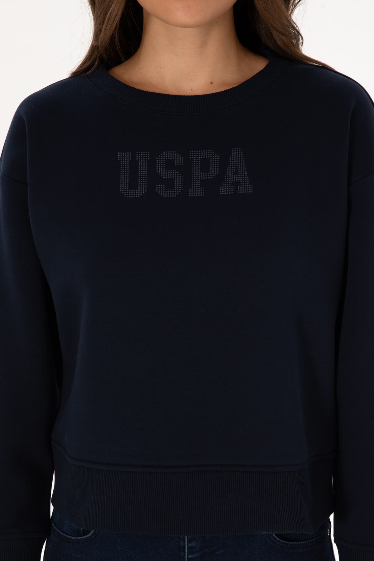 سویشرت زنانه U.S. Polo Assn. سرمهای یقه گرد بیسیک مدل 50307752-VR033 سویشرت زنانه U.S. Polo Assn. سرمهای یقه گرد بیسیک مدل 50307752-VR033
