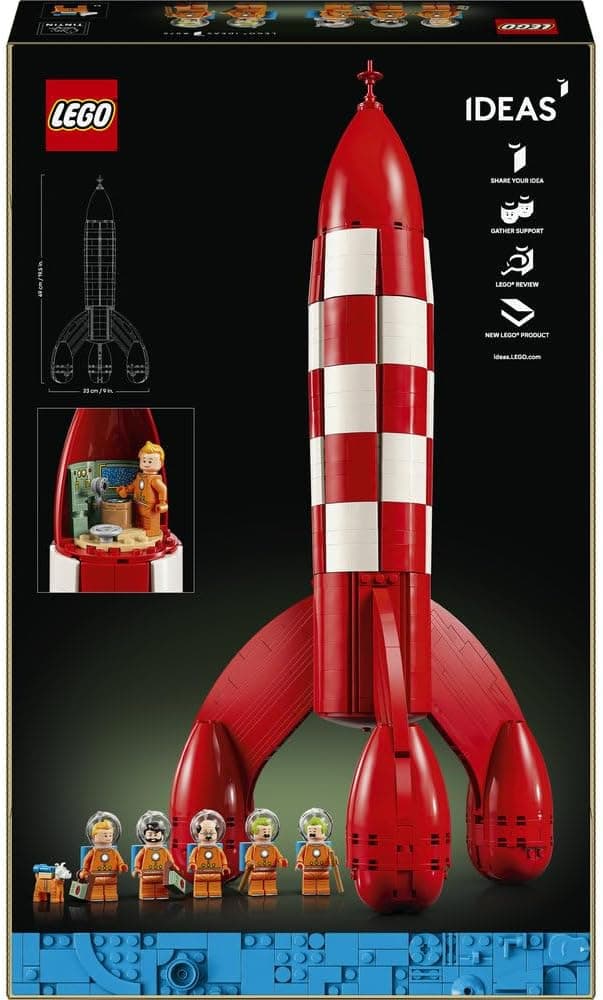 لگو Ideas موشک ماه Tintin مدل 21367 لگو Ideas موشک ماه Tintin مدل 21367