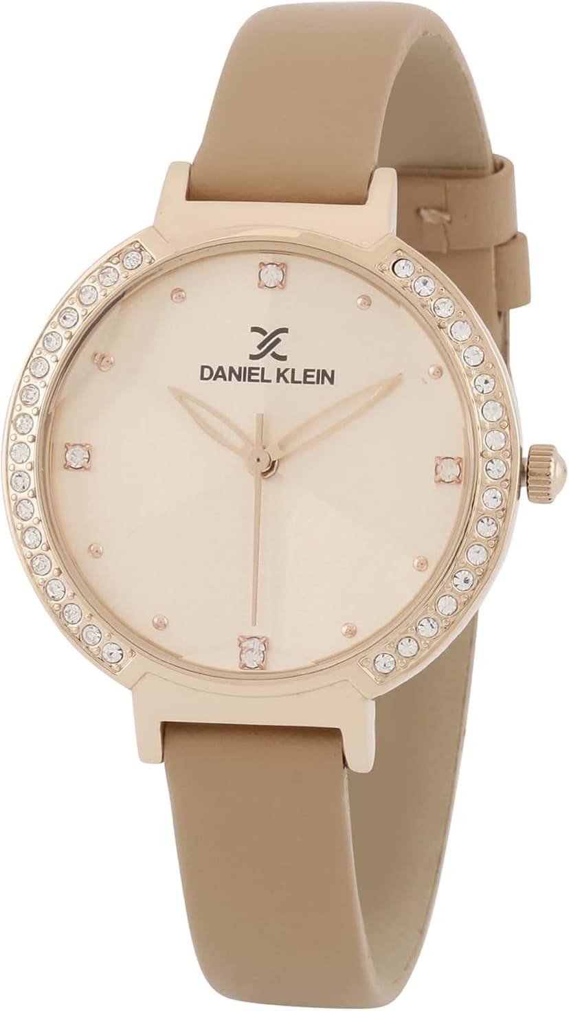 ساعت مچی زنانه Daniel Klein آنالوگ با صفحه رزگلد مدل DK.1.12847-3 ساعت مچی زنانه Daniel Klein آنالوگ با صفحه رزگلد مدل DK.1.12847-3