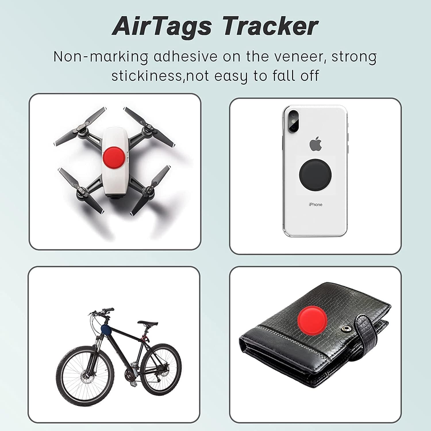 کاور AirTag کودکان ELECDON سیلیکونی چسبی مخفی ضدآب و ضدخش مناسب Apple AirTag 2 Packs مشکی کاور AirTag کودکان ELECDON سیلیکونی چسبی مخفی ضدآب و ضدخش مناسب Apple AirTag 2 Packs مشکی