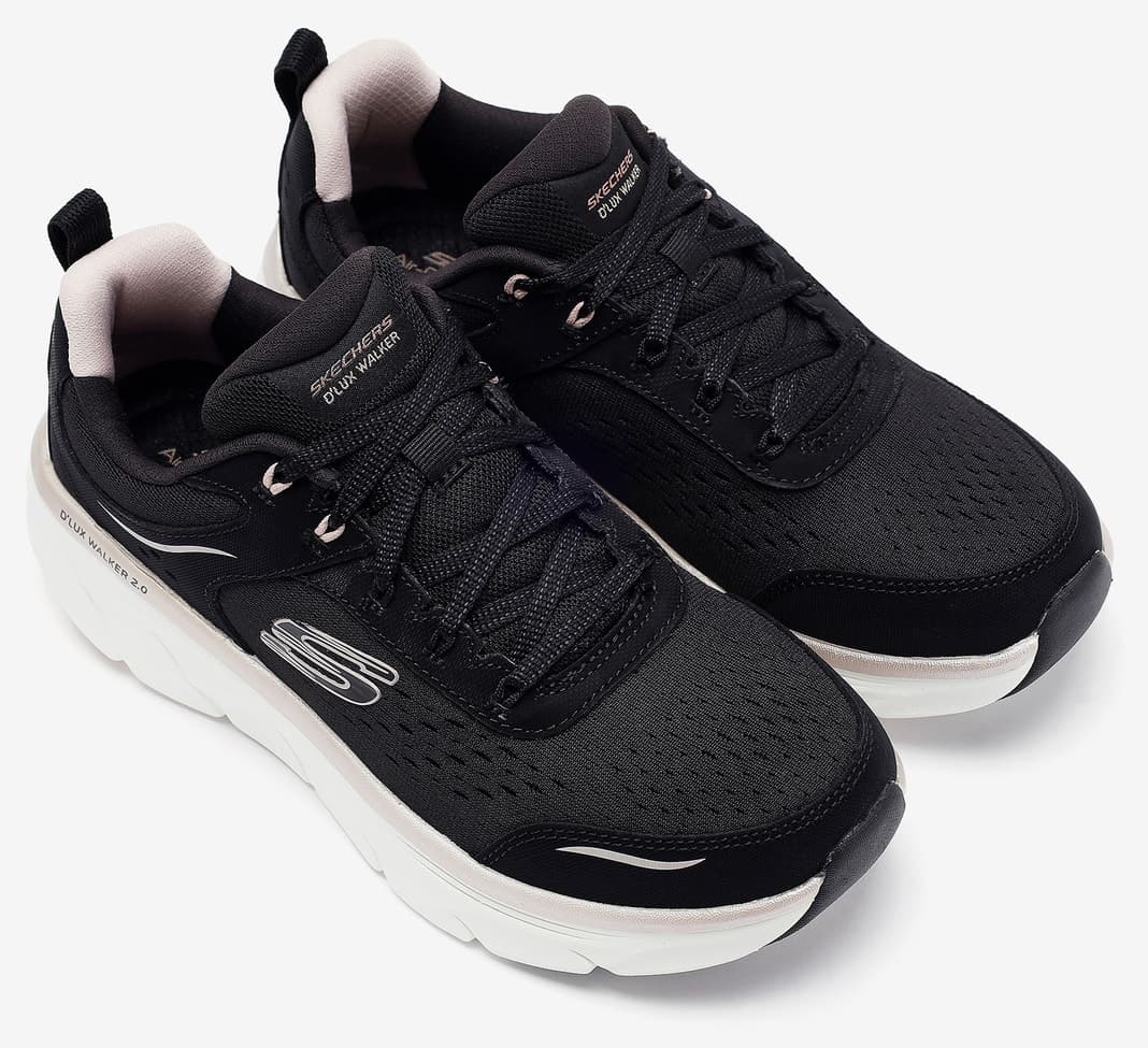 کفش ورزشی زنانه Skechers D'lux WALKER 2.0 Gradient Glam مشکی/صورتیطلایی مدل 150103 BKRG کفش ورزشی زنانه Skechers D'lux WALKER 2.0 Gradient Glam مشکی/صورتیطلایی مدل 150103 BKRG