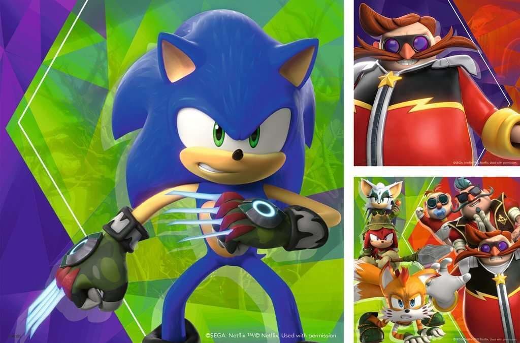 پازل کودکان Ravensburger 3x49p مدل Sonic پازل کودکان Ravensburger 3x49p مدل Sonic
