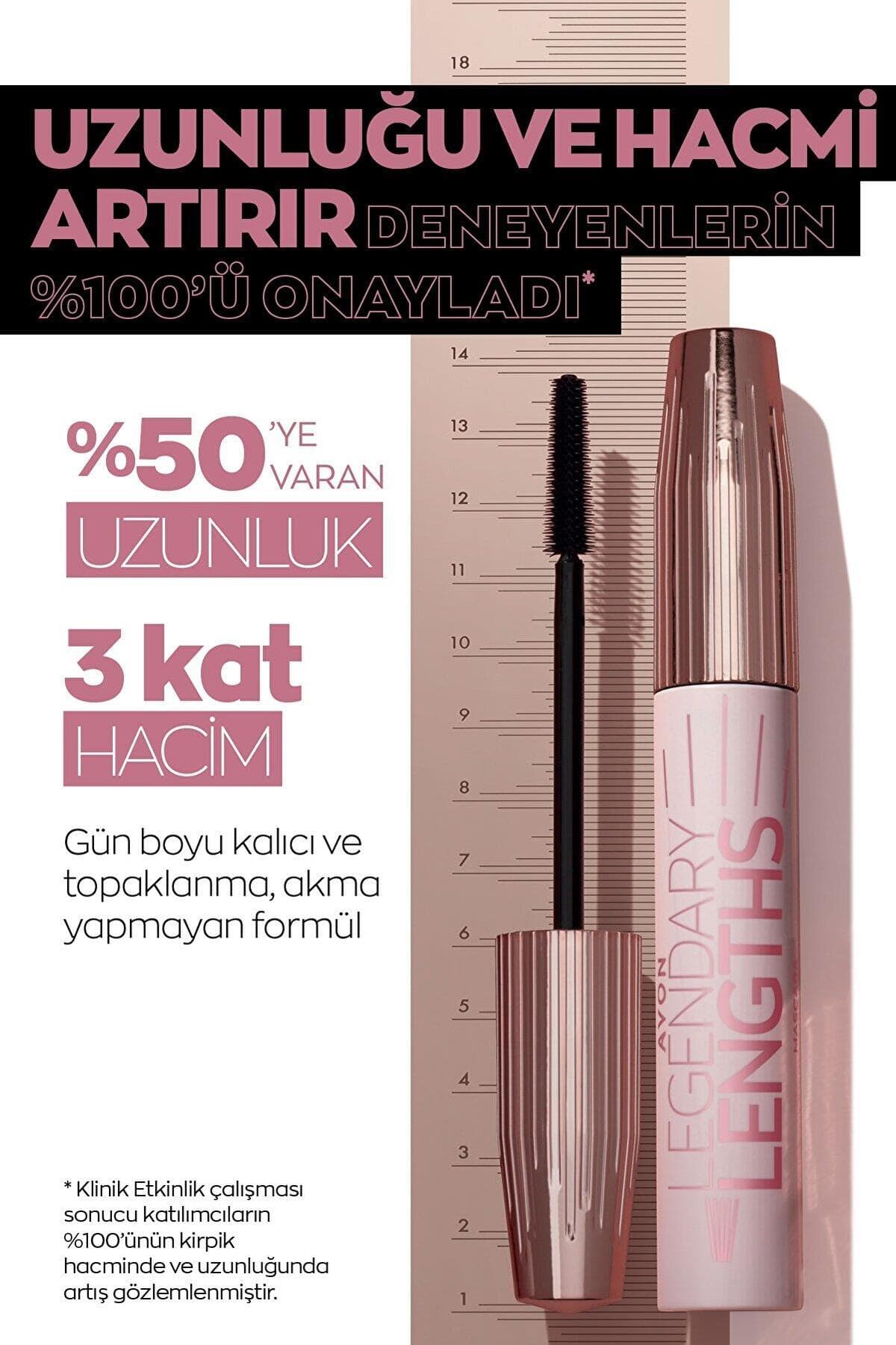 ماسکارا Avon حجم و طول دهنده Legendary Lengths مشکی 10 ml ماسکارا Avon حجم و طول دهنده Legendary Lengths مشکی 10 ml