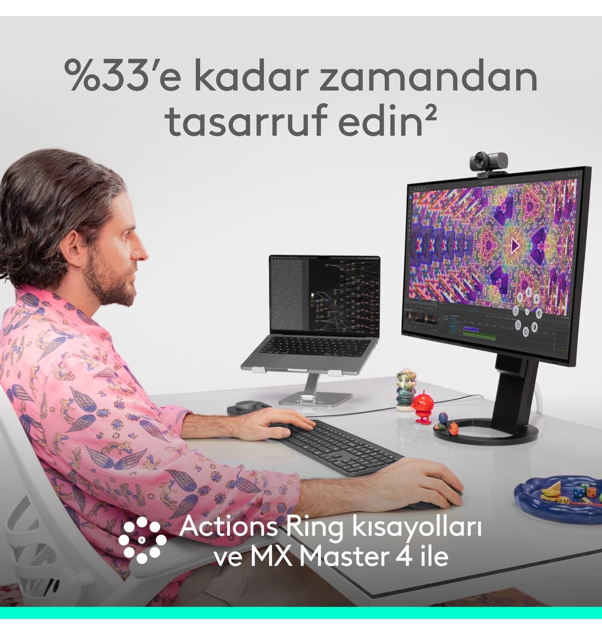 ماوس Logitech MX Master 4 بازخوردی بیصدا بیسیم بلوتوث 8000 DPI خاکستری تیره مدل 910-007562 ماوس Logitech MX Master 4 بازخوردی بیصدا بیسیم بلوتوث 8000 DPI خاکستری تیره مدل 910-007562